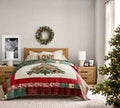 Pottery Barn Winter Dreams Reversible Handcrafted Quilt 100% Cotton Bedding