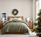 Pottery Barn Winter Dreams Reversible Handcrafted Quilt 100% Cotton Bedding