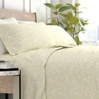 Kaycie Gray Fashion 4 Piece Ultra Soft 100% Microfiber Wheat Bed Sheet Set